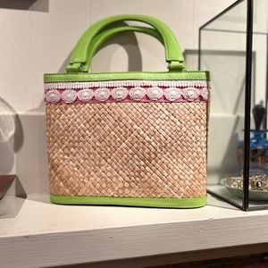 Vintage Lilly Pulitzer basket handbag